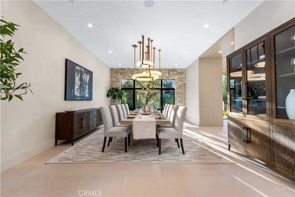 Dining room, Interior, Pendant Lights, Recessed Lighting
