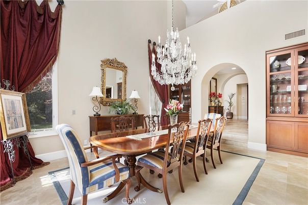 Chandelier, Dining room, Interior, Recessed Lighting