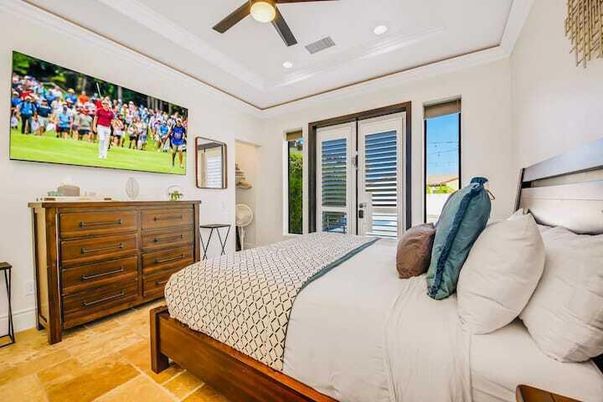 Bedroom, Interior, Recessed Lighting