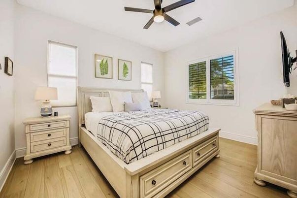Bedroom, Interior, Wood Texture Flooring