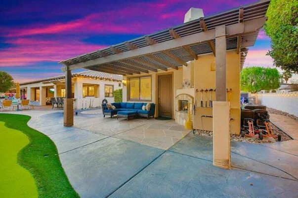 Backyard, Exterior, Fireplace