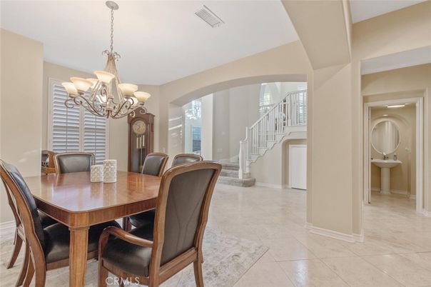 Chandelier, Dining room, Interior