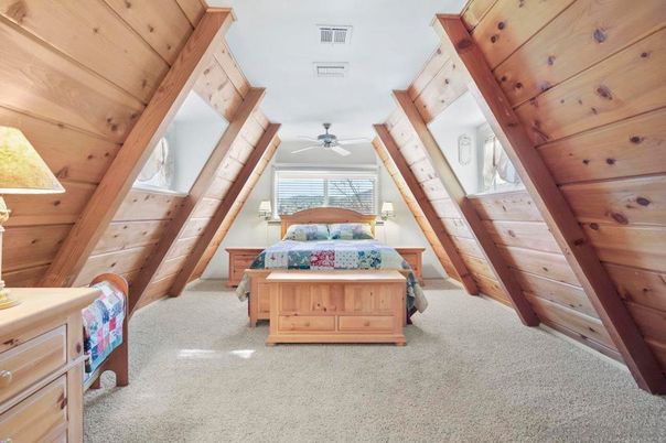 Bedroom, Interior, Wooden Beams, Wooden Ceilings