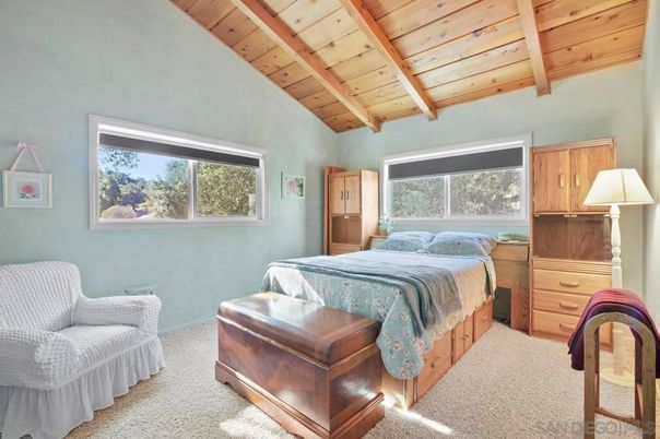Bedroom, Interior, Wooden Beams, Wooden Ceilings
