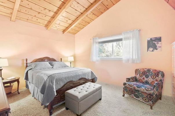 Bedroom, Interior, Wooden Beams, Wooden Ceilings