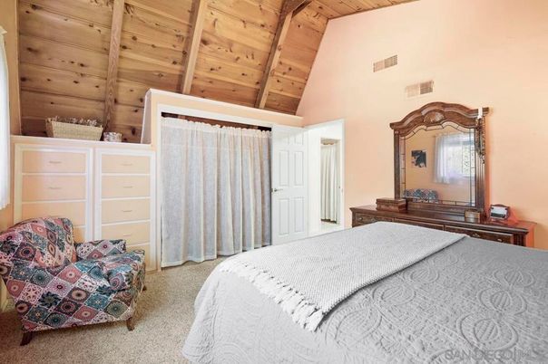 Bedroom, Interior, Wooden Ceilings