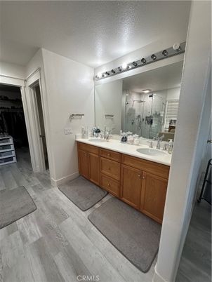 Bathroom, Dual Sink Vanities, Interior, Wood Texture Flooring