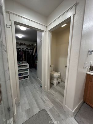 Bathroom, Interior, Walk-in Closets, Wood Texture Flooring