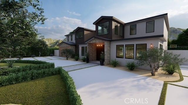 Attached, Backyard, Exterior, Facade, Modern