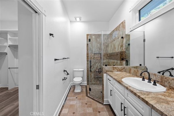 Bathroom, Dual Sink Vanities, Glass Shower, Interior