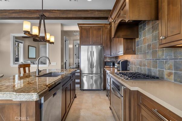 Interior, Kitchen, Pendant Lights, Recessed Lighting, Stainless Steel Appliances