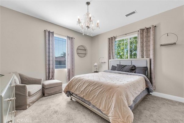 Bedroom, Chandelier, Interior