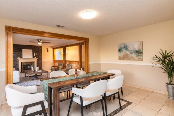 Dining room, Fireplace, Interior, Living room