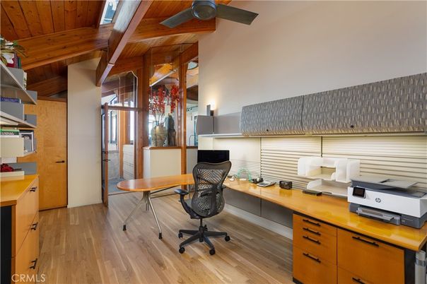 Home Office, Interior, Wooden Ceilings, Wood Texture Flooring