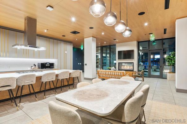 Dining room, Fireplace, Interior, Kitchen, Living room, Pendant Lights, Recessed Lighting, Wooden Ceilings