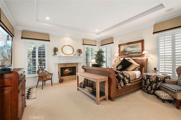 Bedroom, Fireplace, Interior, Recessed Lighting