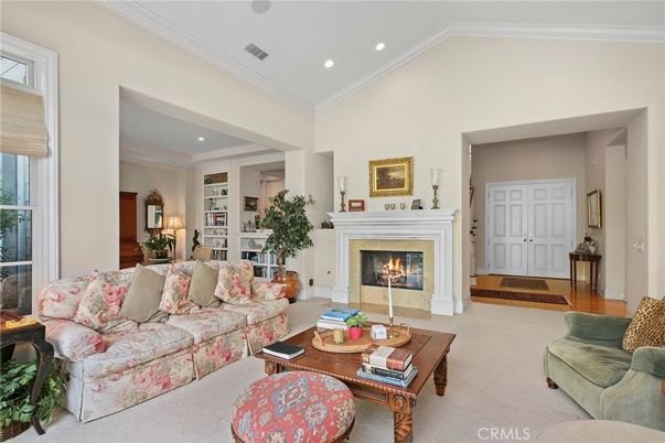 Fireplace, Interior, Living room, Recessed Lighting