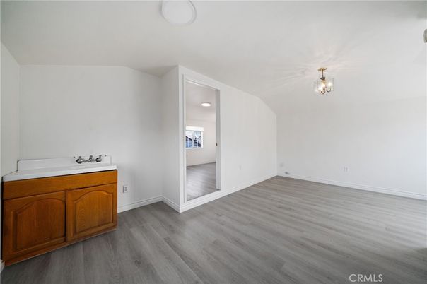 Bathroom, Empty room, Interior, Recessed Lighting, Wood Texture Flooring