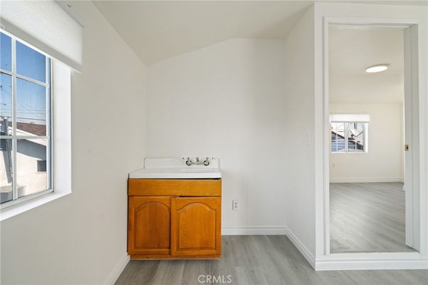 Bathroom, Interior, Recessed Lighting, Wood Texture Flooring