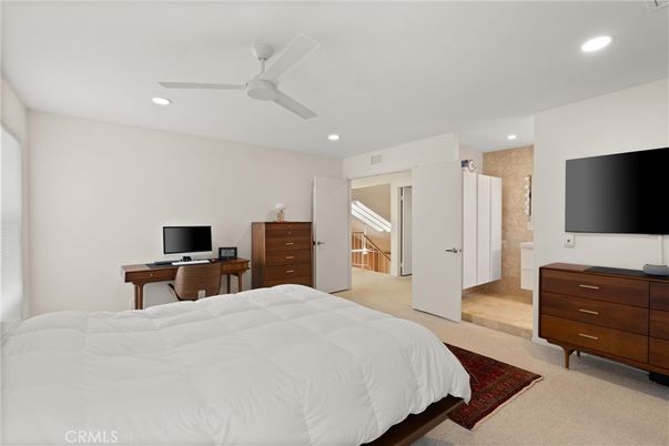Bedroom, Interior, Recessed Lighting