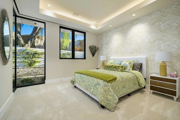 Bedroom, Interior, Recessed Lighting