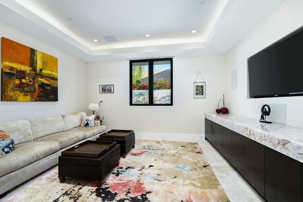 Interior, Living room, Recessed Lighting