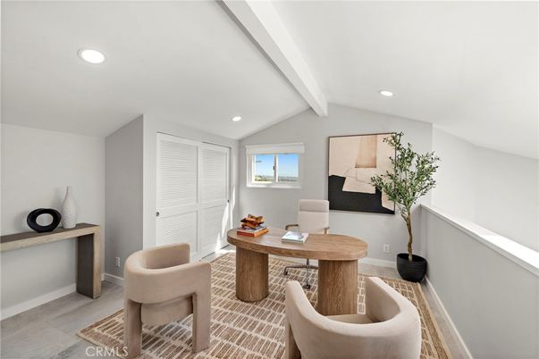 Home Office, Interior, Recessed Lighting