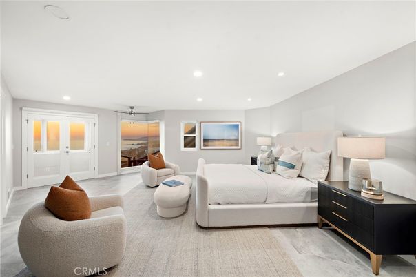 Bedroom, Interior, Recessed Lighting