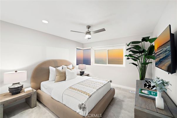 Bedroom, Interior, Recessed Lighting, Water