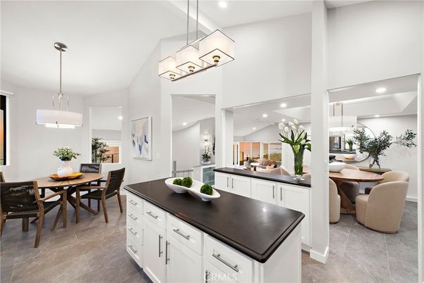 Dining room, Interior, Kitchen, Pendant Lights, Recessed Lighting