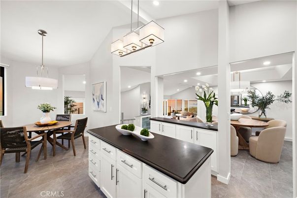 Dining room, Interior, Kitchen, Pendant Lights, Recessed Lighting