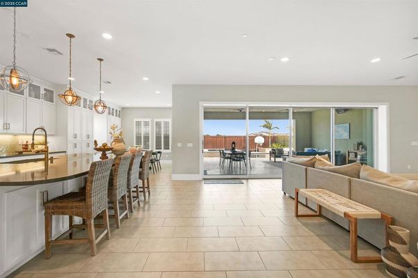 Dining room, Interior, Kitchen, Living room, Pendant Lights, Recessed Lighting