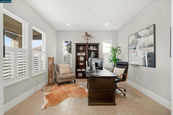 Home Office, Interior, Recessed Lighting