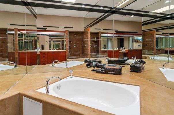Bathroom, Dual Sink Vanities, Glass Shower, Interior