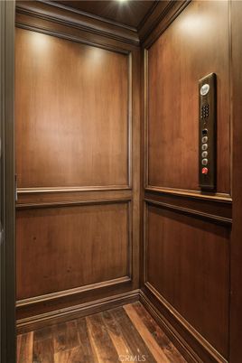 Elevator, Interior, Wooden Ceilings, Wood Texture Flooring, Wooden Walls
