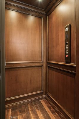 Elevator, Interior, Wooden Ceilings, Wood Texture Flooring, Wooden Walls