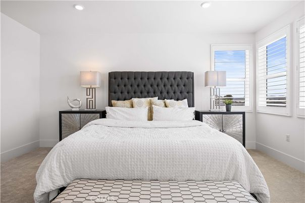 Bedroom, Interior, Recessed Lighting