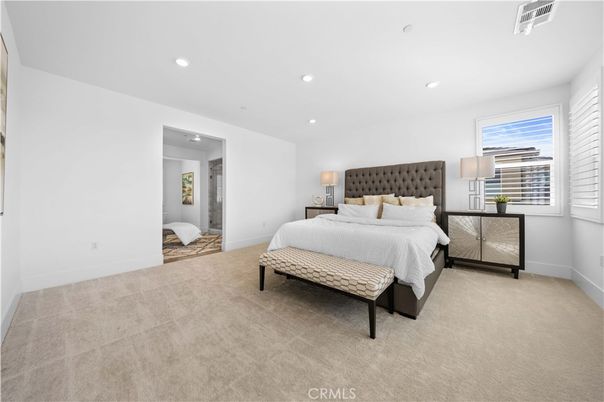 Bedroom, Interior, Recessed Lighting