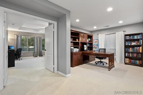 Home Office, Interior, Recessed Lighting