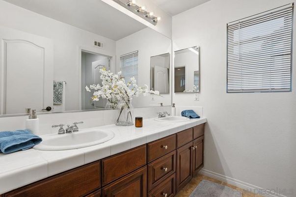 Bathroom, Dual Sink Vanities, Interior, Tile Countertops