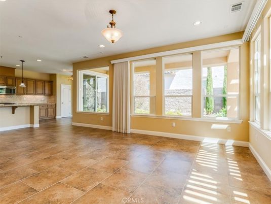 Empty room, Interior, Kitchen, Pendant Lights, Recessed Lighting