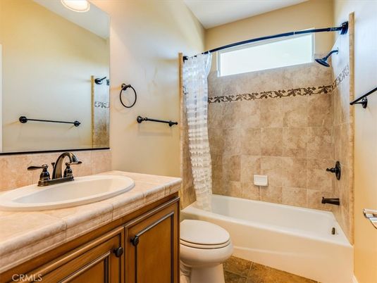 Bathroom, Interior, Recessed Lighting, Tile Countertops