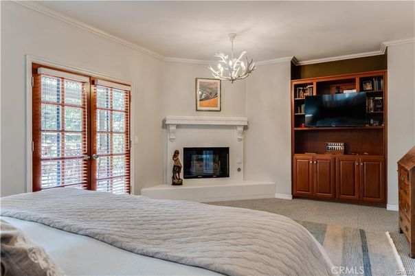 Bedroom, Fireplace, Interior
