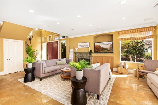 Fireplace, Interior, Living room, Recessed Lighting