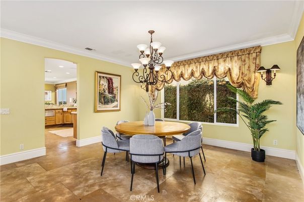 Chandelier, Dining room, Interior, Recessed Lighting