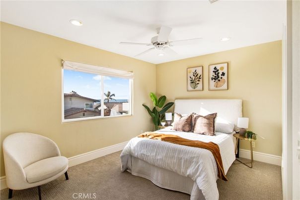 Bedroom, Interior, Recessed Lighting