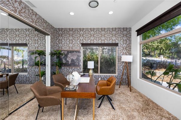 Home Office, Interior, Recessed Lighting