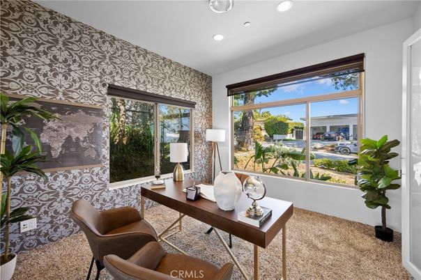 Home Office, Interior, Recessed Lighting