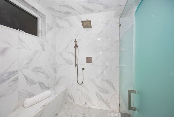 Bathroom, Glass Shower, Interior, Marble Walls