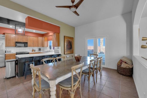 Dining room, Interior, Kitchen, Pendant Lights, Recessed Lighting